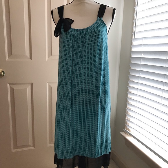 Simply Vera sundress. Teal and black. Size medium - Picture 2 of 5